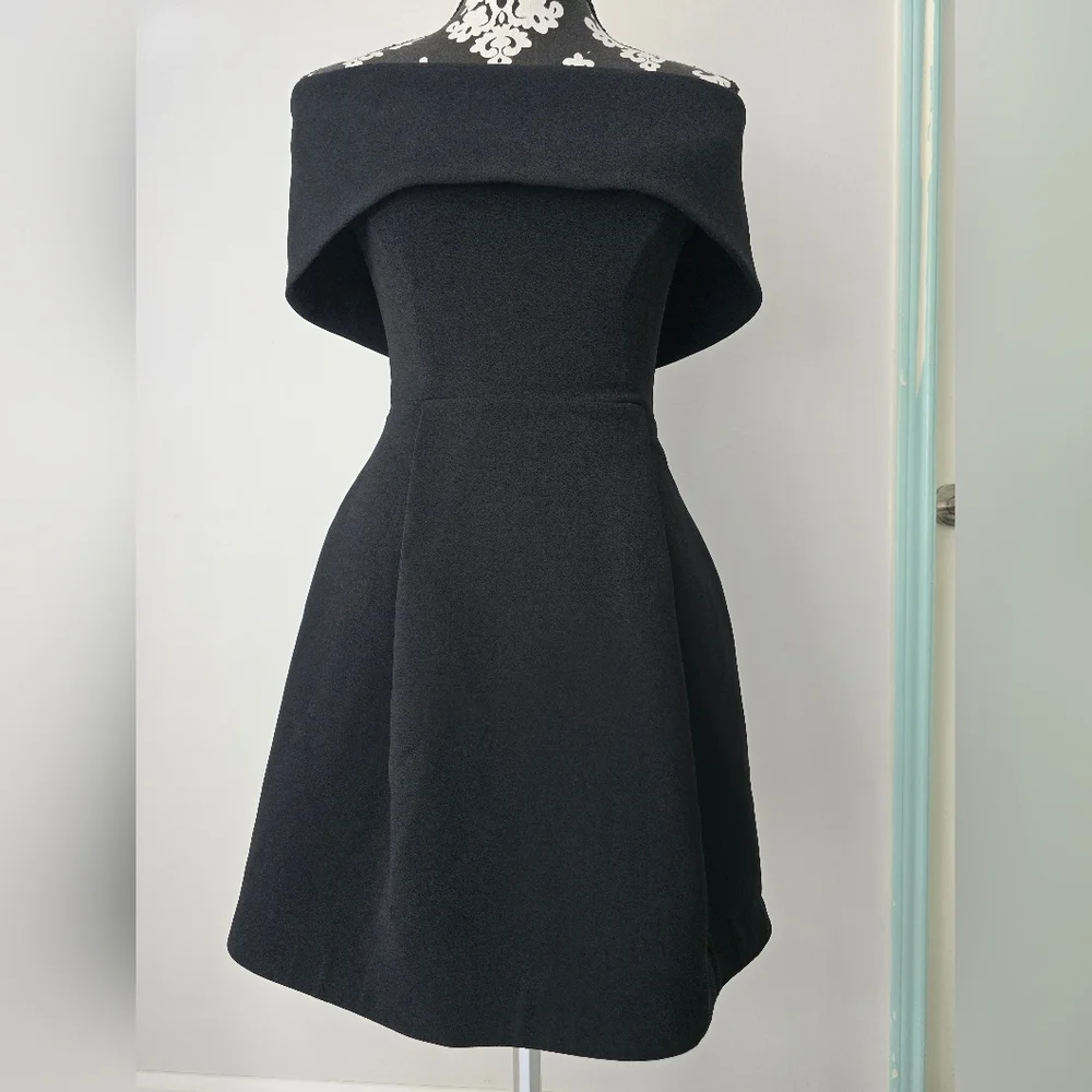 Nadine Merabi Harper Black Mini Dress Size XS - Picture 3 of 16